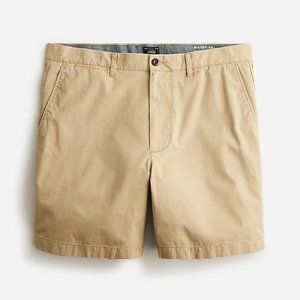 NWT J. CREW 7" Stretch Chino Shorts Khaki 28